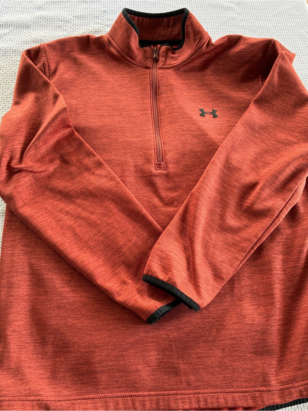 Men’s Under Armour Heathered Burnt Orange 1/4 Zip Pullover